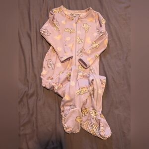 Lilac Care Bears super soft sleeper size 18-24M EUC